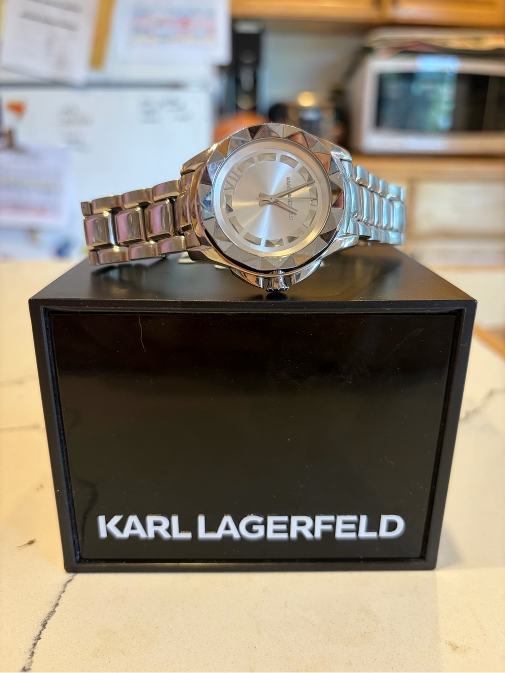 Karl Lagerfeld Silver-Tone Women's Bracelet Watch